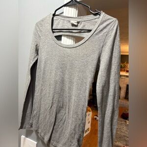 PINK Victoria’s Secret Gray Long Sleeve Women's Yoga Top XS